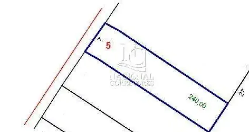 Terreno à venda, 210 m² - Jardim Santo Antônio - Santo André/SP