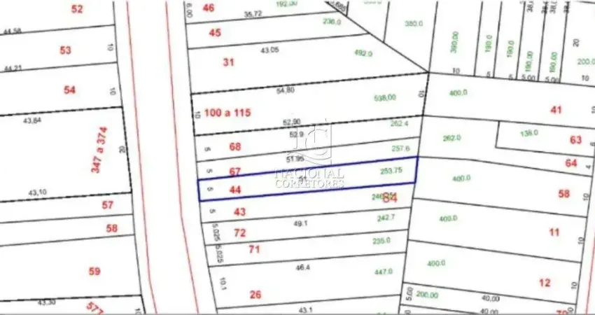 Terreno à venda, 253 m² por R$ 862.000,00 - Parque das Nações - Santo André/SP