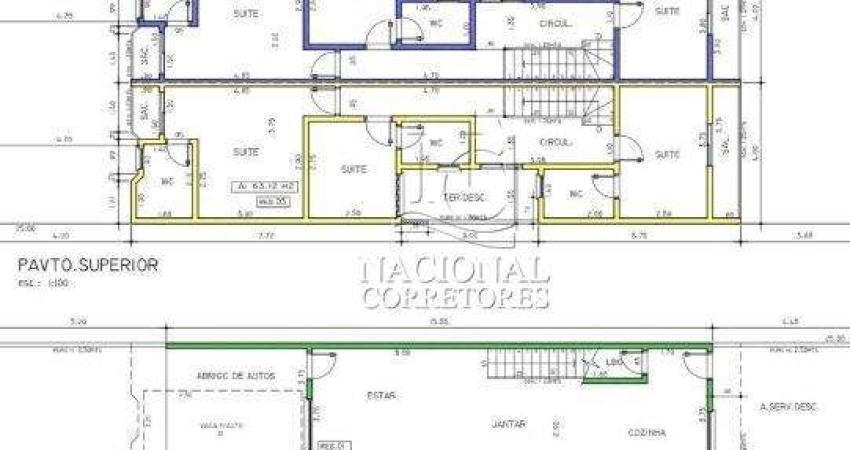 Sobrado com 3 dormitórios à venda, 126 m² - Jardim Utinga - Santo André/SP