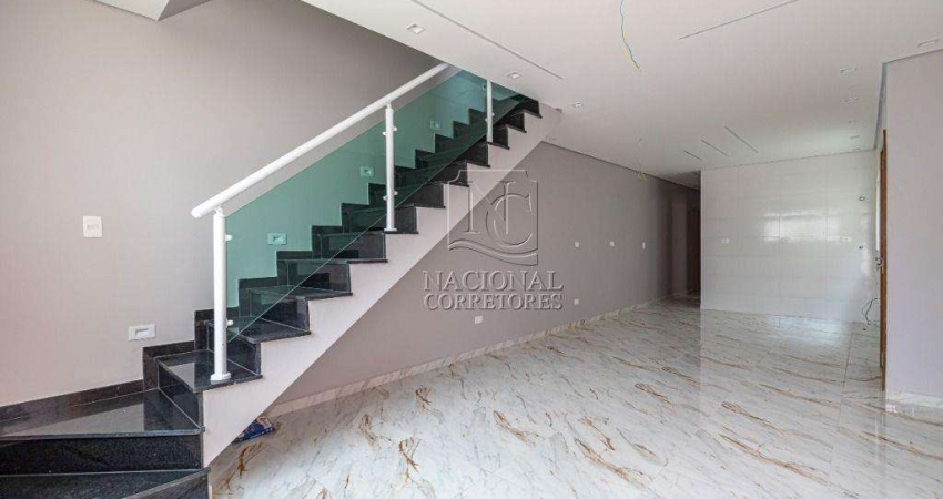 Sobrado com 3 dormitórios à venda, 90 m² por R$ 750.000,00 - Vila Tibiriçá - Santo André/SP