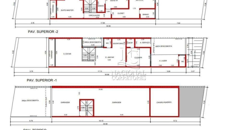 Sobrado com 3 dormitórios à venda, 250 m² - Santa Terezinha - São Bernardo do Campo/SP