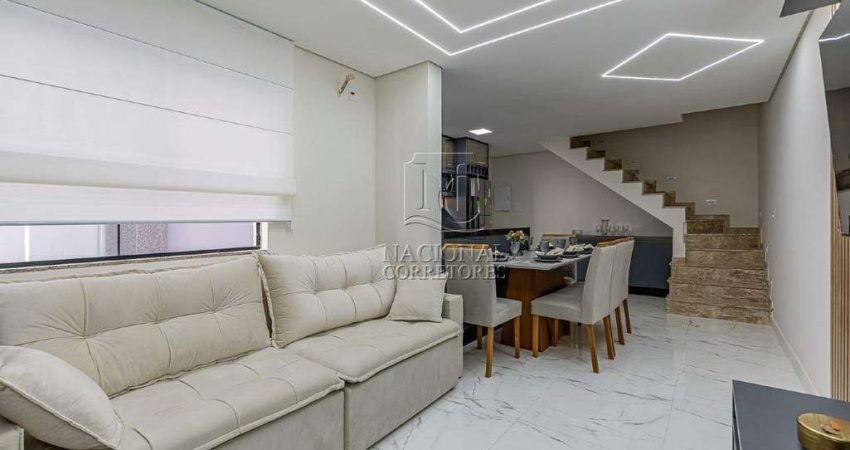 Cobertura 100% mobiliada com 3 dormitórios à venda, 160 m² por R$ 830.000,00- Utinga - Santo André/SP