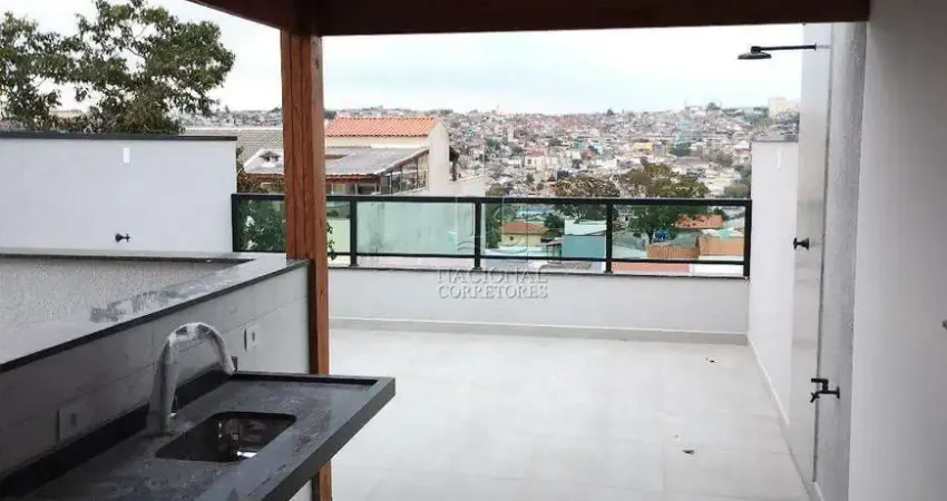 Apartamento Cobertura N°5 sem condomínio e COM ELEVADOR, 53,57 M2 de área útil no Jardim das Maravilhas em Santo André -SP.
