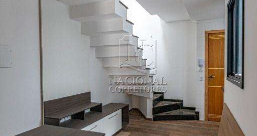 Cobertura com 2 dormitórios à venda, 86 m² por R$ 580.000,00 - Campestre - Santo André/SP