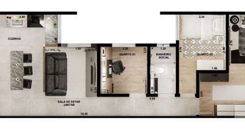 Cobertura com 3 dormitórios à venda, 109 m² por R$ 1.040.000,00 - Jardim - Santo André/SP
