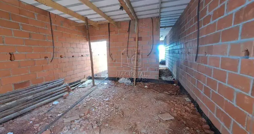 Casa assobradada de 71m² em construção à venda no parque joão ramalho