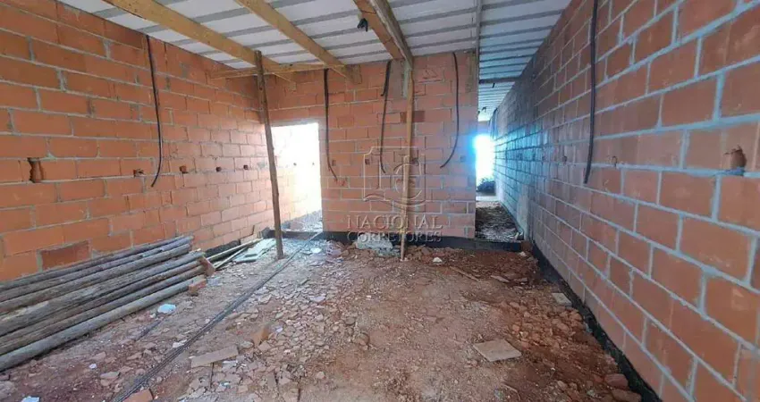 Casa assobradada de 71m² em construção à venda no parque joão ramalho