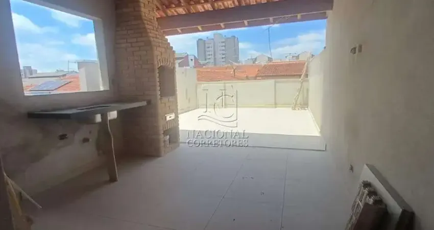 Cobertura sem condomínio à venda, 1 suíte, 2 vagas, campestre - santo andré/sp
