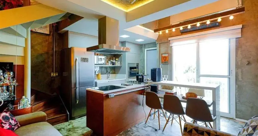 Apartamento duplex mobiliado a venda 1 suíte 1 vaga - Vila Andrade