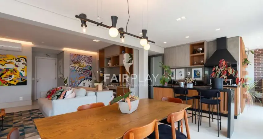 Apartamento tipo para venda na Vila Mariana com 3 quartos, sendo 3 suítes, 133m²