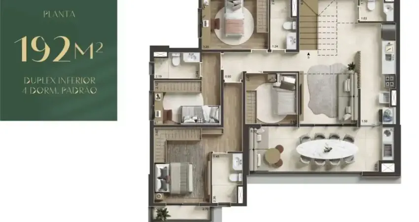 RR7914 Apartamento DUPLEX 192m² CONDOMÍNIO NID ALPHAVILLE - OPORTUNIDADE - 4 Dorms 2 Vagas - Barueri, SP - Ótima Localização - ALAMEDA ARAGUAIA