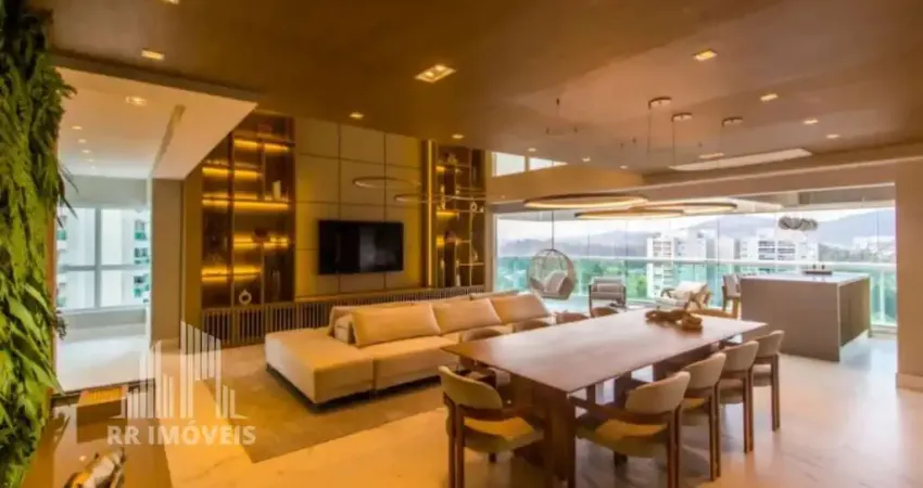 Rr8777 apartamento mobiliado 376m² condomínio the lake gramercy park - oportunidade - 3 suítes 4 vagas - barueri, sp - ótima localização - alphaville