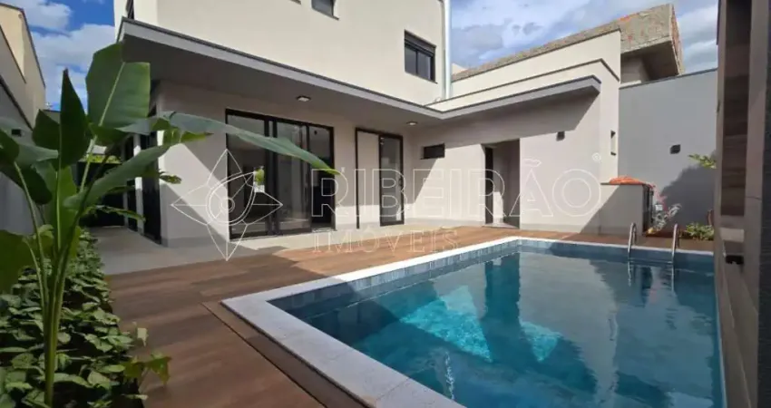 Casa com 03 suítes e piscina em condomínio no jardim san marco