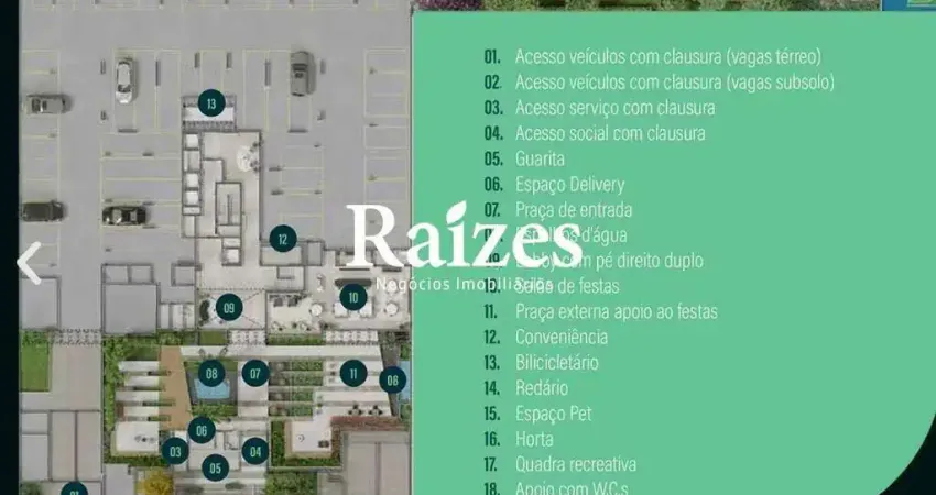 Apto na Zona Sul ao lado do Shopping com 3/4 sendo 1 suíte e 1 semi suíte