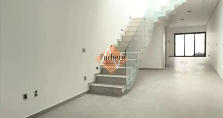 Sobrado Novo na Vila Granada, 3 suítes, 3 vagas, churrasqueira, 165m², R$990.000,00