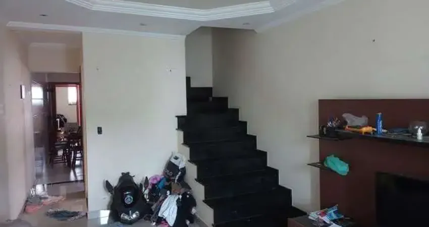 Sobrado novo 3 quartos 3 banheiros armários de cosinha pia/escada de mármore super novo churrasqueir