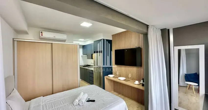 Apartamento studio mobiliado ao lado do metrô vila mariana - 1 quarto, 1 vaga - oportunidade de investimento!