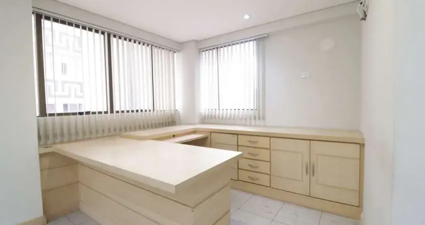 Sala comercial para locação em curitiba, centro cívico, 2 banheiros, 1 vaga