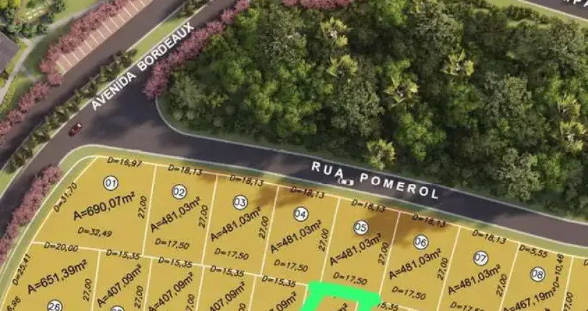 Terreno à venda na Avenida Champagne, Jardins França, Goiânia