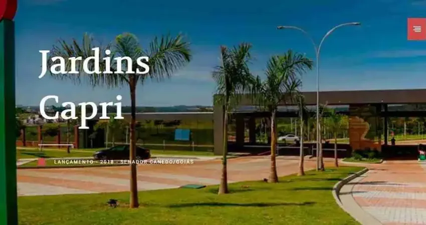 Terreno à venda na Rua Bromélia, Jardins Capri, Senador Canedo