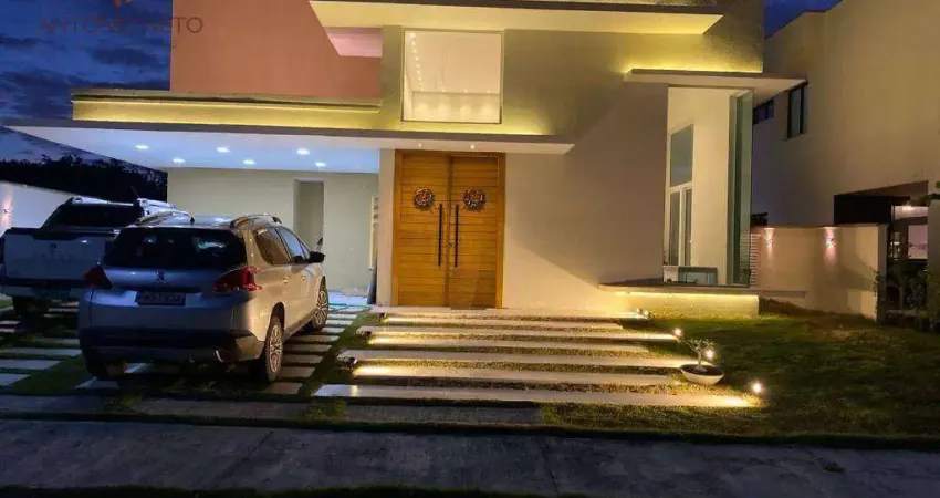 Alphaville ceará 2 - casa duplex com 4 quartos para alugar, 230 m² por r$ 11.000/mês - cidade alpha - eusébio/ce