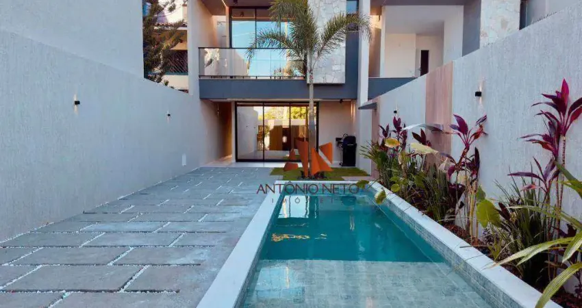 Casa duplex com 4 quartos à venda, 147 m² por r$ 729.000 - edson queiroz - fortaleza/ce