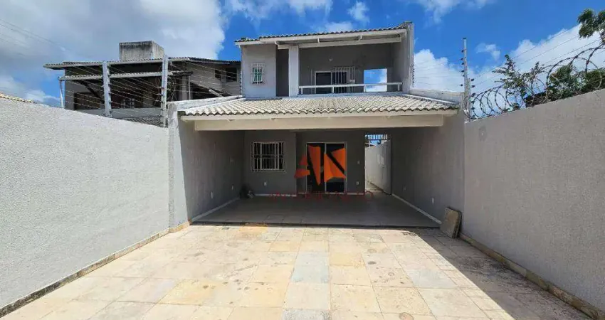 Casa duplex com 3 quartos para alugar, 134 m² por r$ 4.001/mês - edson queiroz - fortaleza/ce