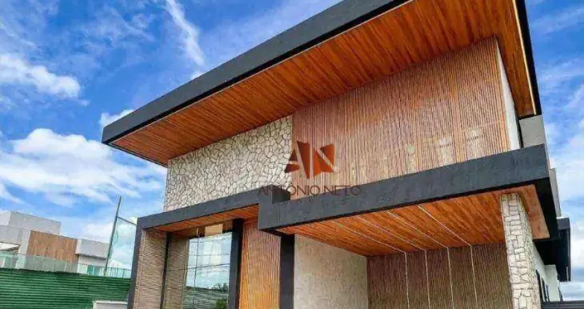 Casa duplex com 5 suítes à venda, 373 m² por r$ 3.850.000 - cidade alpha - eusébio/ce