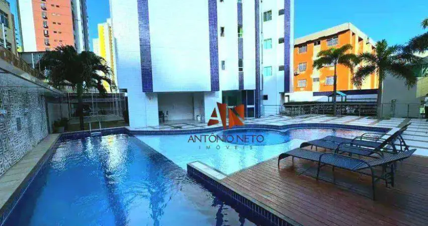 Condomínio joão nunes - apartamento com 3 quartos à venda, 100 m² por r$ 832.000 - fátima - fortaleza/ce