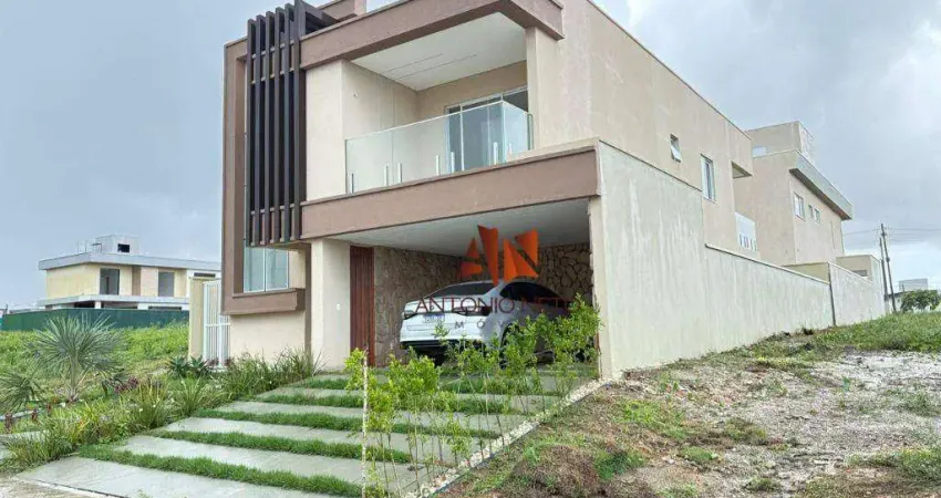 Terras alphaville 4 - casa duplex com 4 quartos à venda, 259 m² por r$ 1.350.000 - cidade alpha - eusébio/ce