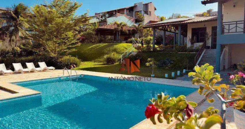 Casa duplex com 5 quartos à venda, 549 m² por r$ 1.900.000 - porto das dunas - aquiraz/ce