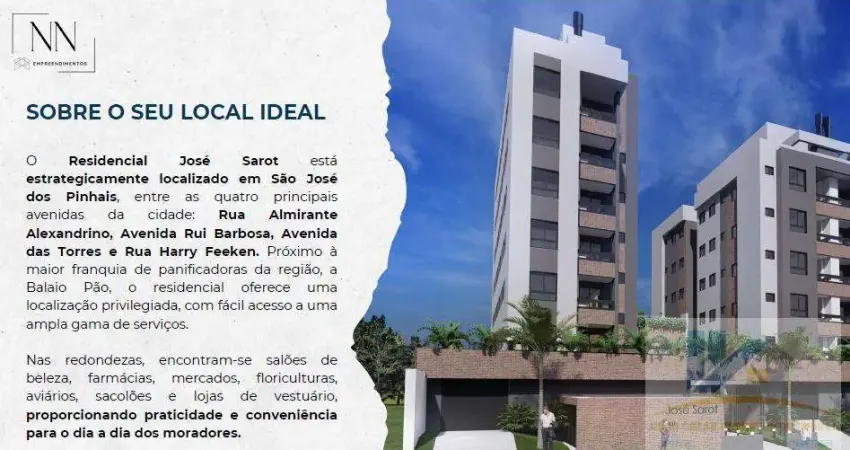 Apartamento Garden para Venda em São José dos Pinhais, Boneca do Iguaçu, 2 dormitórios, 1 suíte, 2 banheiros, 2 vagas