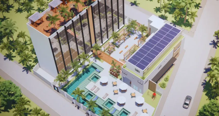 Apartamento Studio a venda na praia de Carneiros, próximo a Vila Padre Arlindo, com área de lazer