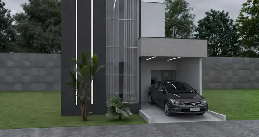 Casa em construção, com 136 m², localizada em condomínio com lazer completo. Condomínio Gran Paraíso