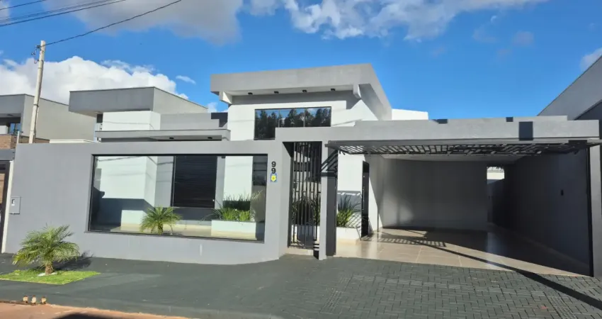 Casa alto padrão com 3 suítes e piscina no Tropical 3 – Cascavel