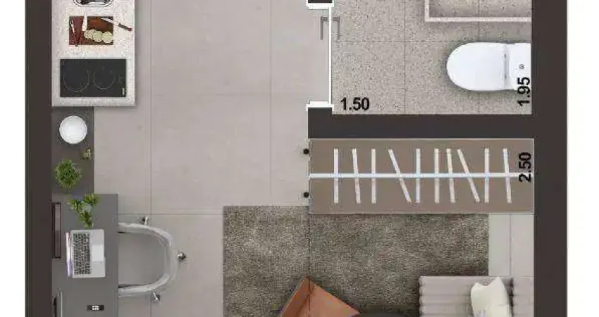 Studio com 1 dormitório à venda, 19 m² por R$ 350.000 - Ipiranga - São Paulo/SP
