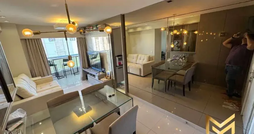 Apartamento com 2 dormitórios à venda, 74 m² por r$ 715.000,00 - engenheiro luciano cavalcante - fortaleza/ce