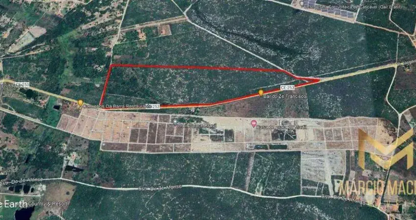 Terreno à venda, 379896 m² por r$ 6.078.336,00 - jacarecoara - cascavel/ce