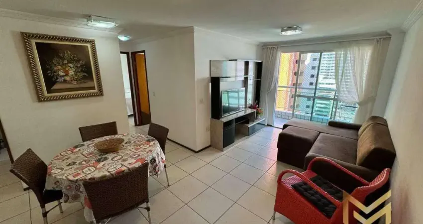 Apartamento com vista mar, 2 quartos à venda, 70 m² por r$ 1.100.000 - meireles - fortaleza/ce