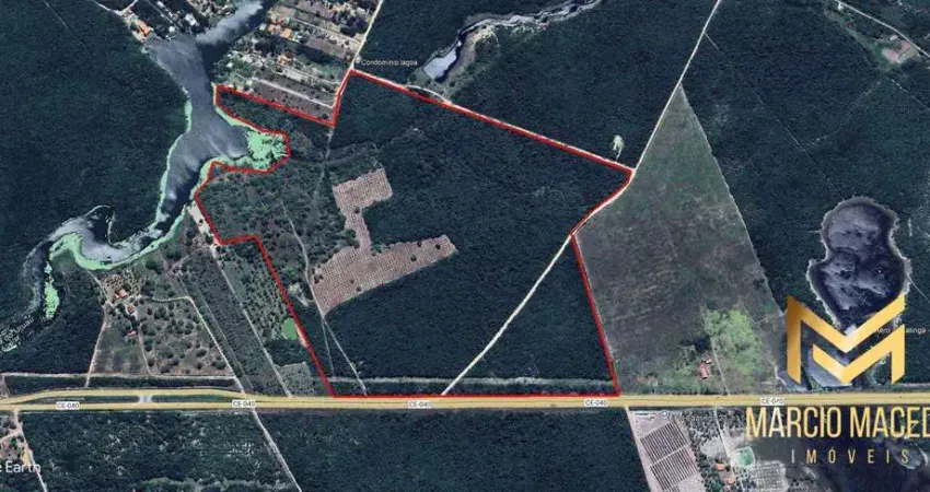 Terreno à venda, 750000 m² por r$ 18.750.000,00 - lagoa uruaú - beberibe/ce
