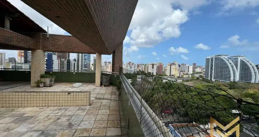Cobertura plana à venda 3 suítes, 360 m² por r$ 1.690.000 - aldeota - fortaleza/ce
