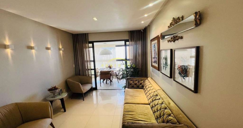 Apartamento de 3 Quartos com Vista Mar no Jardim Apipema – 127m², Varanda, 3 Vagas e Lazer Completo