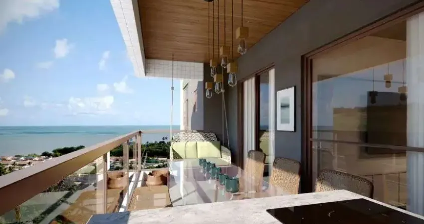 Apartamento frente mar com 3 quartos: Alto Padrão com Lazer Completo e Vista Privilegiada
