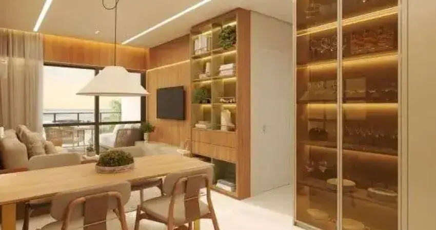 No melhor trecho de mar de Candeias com 2 suítes premium e varanda gourmet: poucas unidades