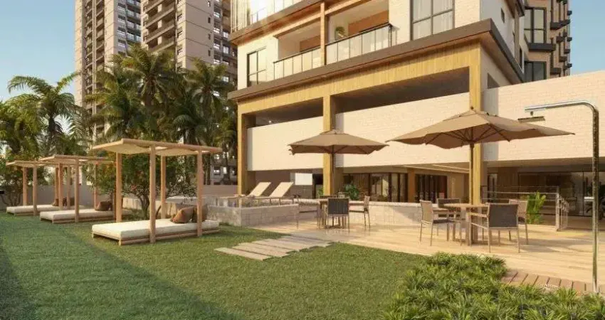 Apartamento com entrada facilitada frente mar com 2 suítes, varanda gourmet e toda exclusividade.