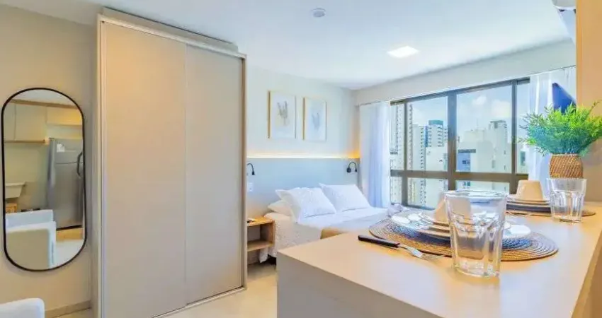 Apartamento compacto com alta rentabilidade em Boa Viagem próximo ao Shopping Recife