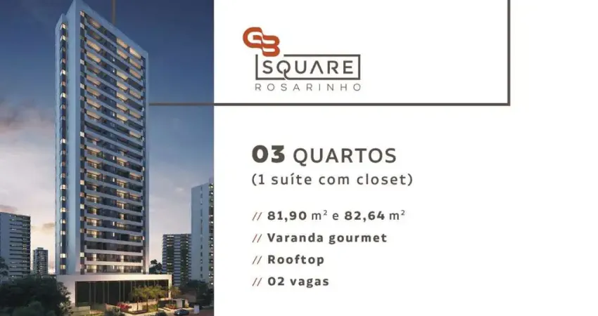 Apartamento com 3 quartos à venda na Rua General Artur Oscar, 100, Rosarinho, Recife