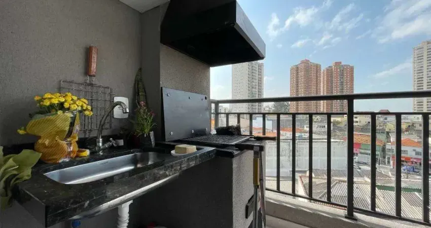 Apartamento com varanda gourmet bem localizado na vila formosa, 2 dormitórios e 1 vaga, 58 m² - são
