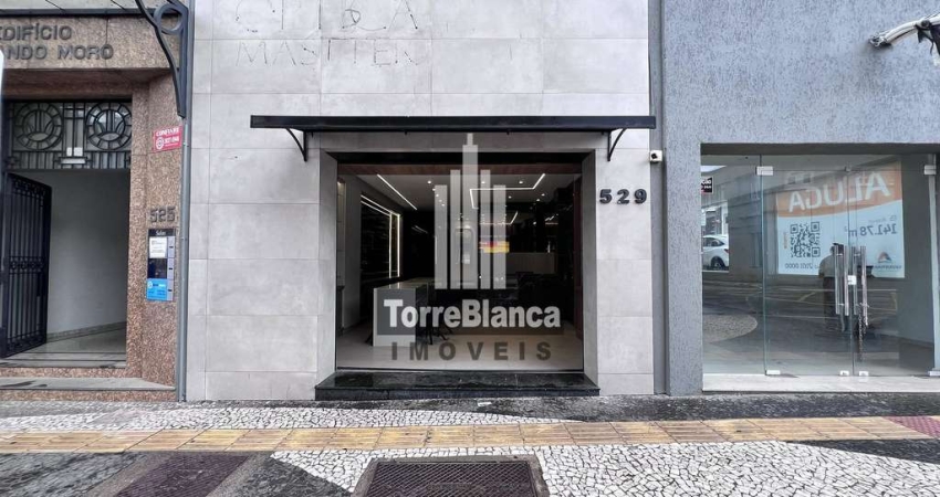 Loja mobiliada para locação na AV. Vicente Machado - 80m² - Centro, Ponta Grossa, PR