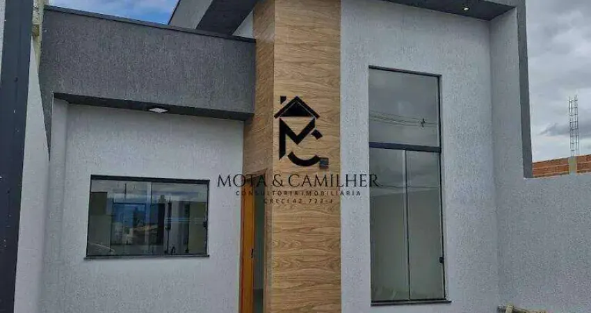 Casa terrea a venda com 2 dorm sendo um suite, churrasqueira e quintal.